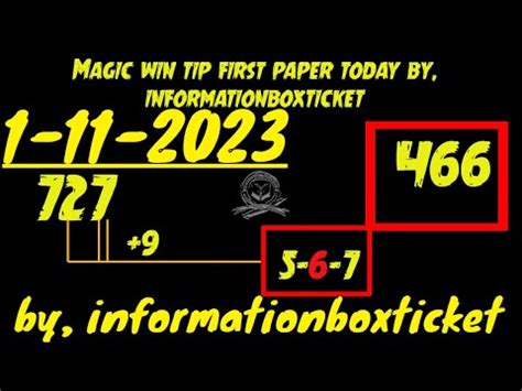thai magic win tip paper.